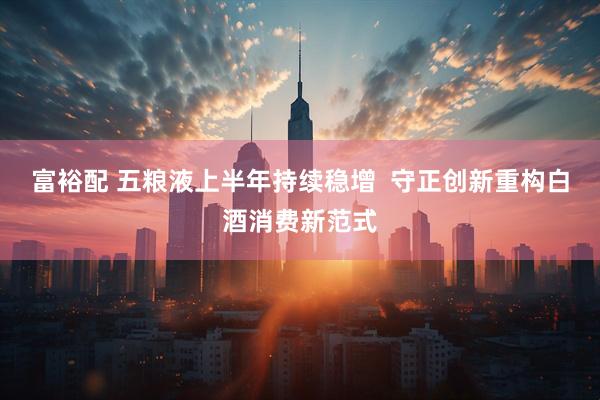 富裕配 五粮液上半年持续稳增  守正创新重构白酒消费新范式